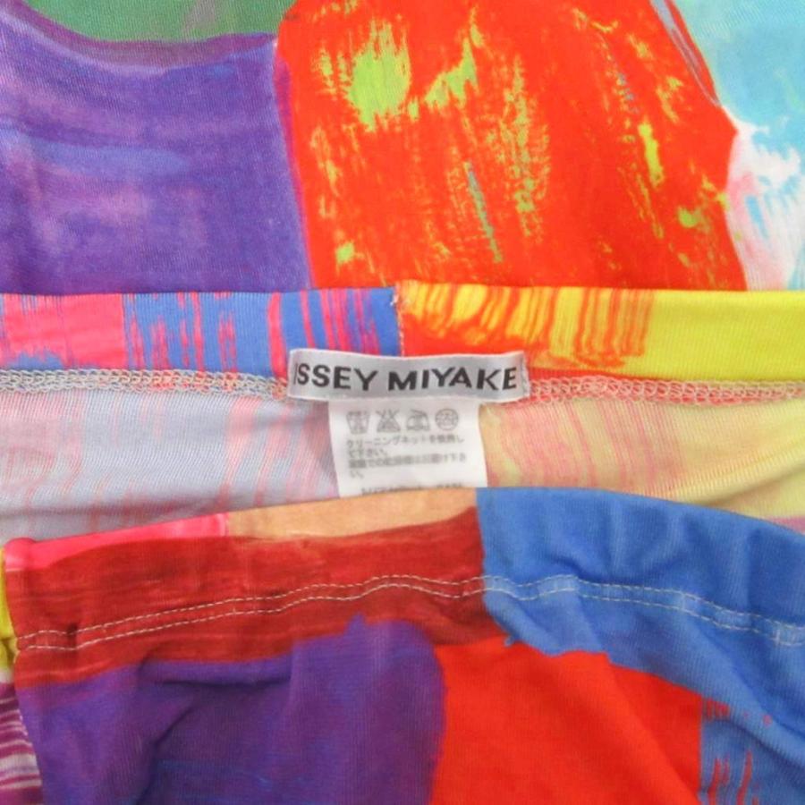 【中古】イッセイミヤケ ISSEY MIYAKE レギンス レギパン パンツ 総柄 2 M マルチカラー IM31JF020 ■MET2 ISSEY MIYAKE（イッセイミヤケ） レギンス レギパン パンツ 総柄 2 M