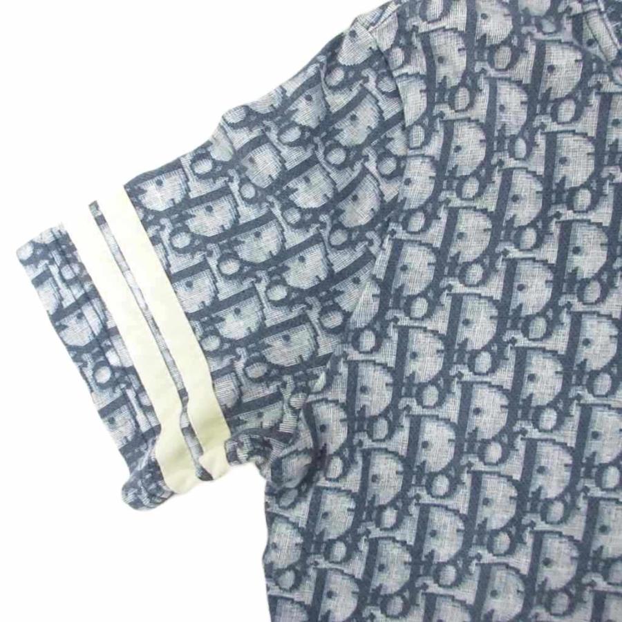 Christian Dior 】ディオール半袖TシャツS トロッター柄ブルー