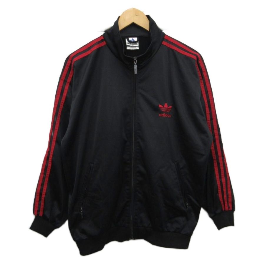 80s adidasATP ビンテージ トラック黒 赤 adidas（アディダス） adidas 80s ヴィンテージ 古着 トラック
