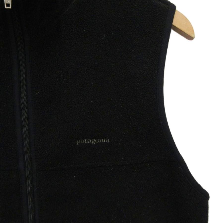 パタゴニア Patagonia 古着 90s シンチラ フリースベスト USA製 S 黒