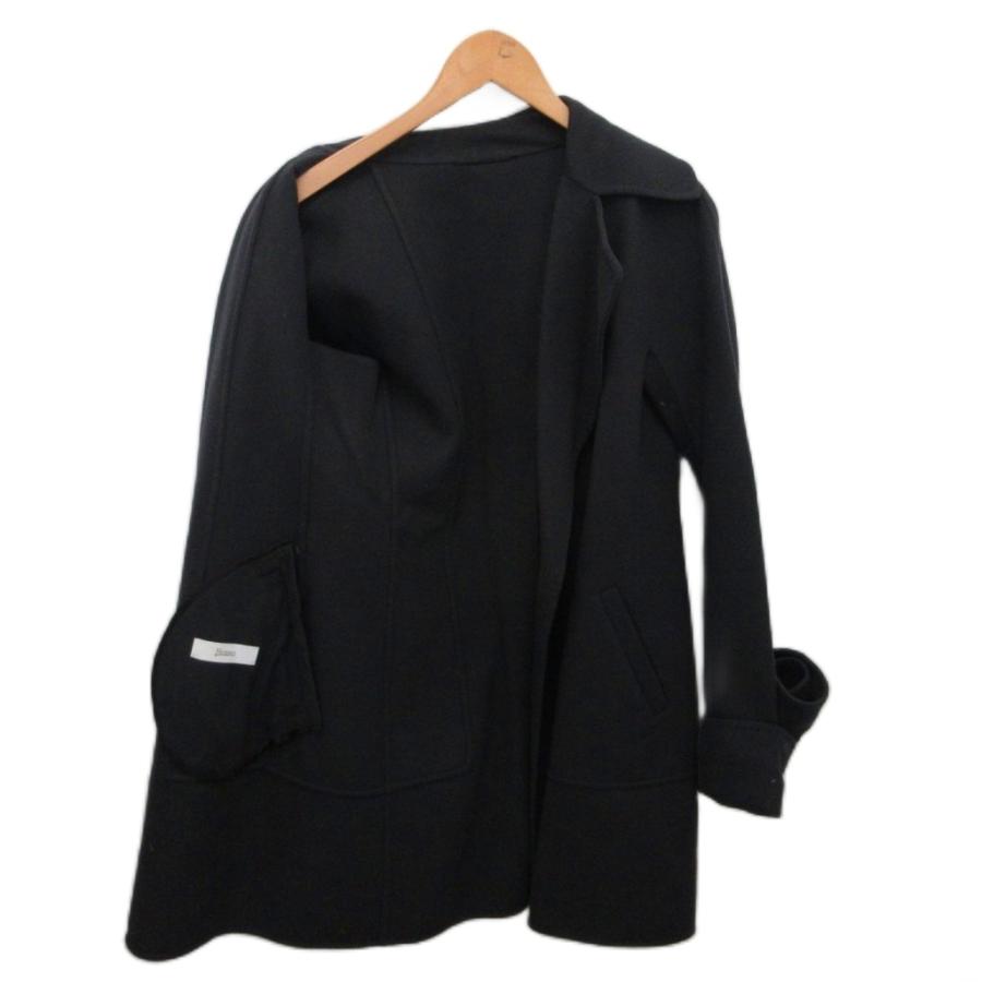 ヘルノ HERNO 美品 ウールコート ロング丈 ベルト付 42 黒 ブラック 26-11-73 レディース : ブランド古着販売のベクトル ...