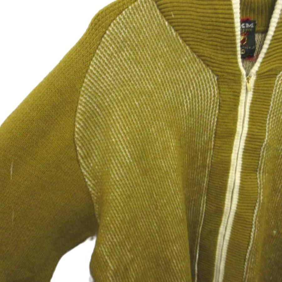 50s 60s ヴィンテージ 古着 SKM PENGUIN カーディガン ジップアップ