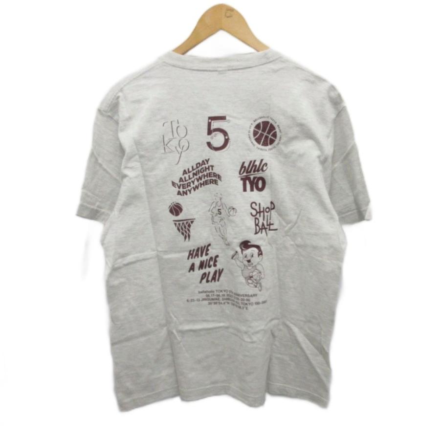 ボーラホリック ballaholic プリントTシャツ 半袖 クルーネック L 