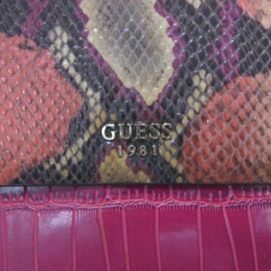 ゲス GUESS 2WAY ショルダーバッグ トートバッグ 斜め掛け パイソン型 