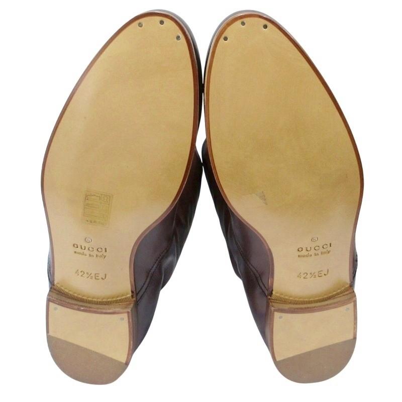 GUCCI（グッチ） ミドルカットブーツ ヒールロゴ レザー 216143