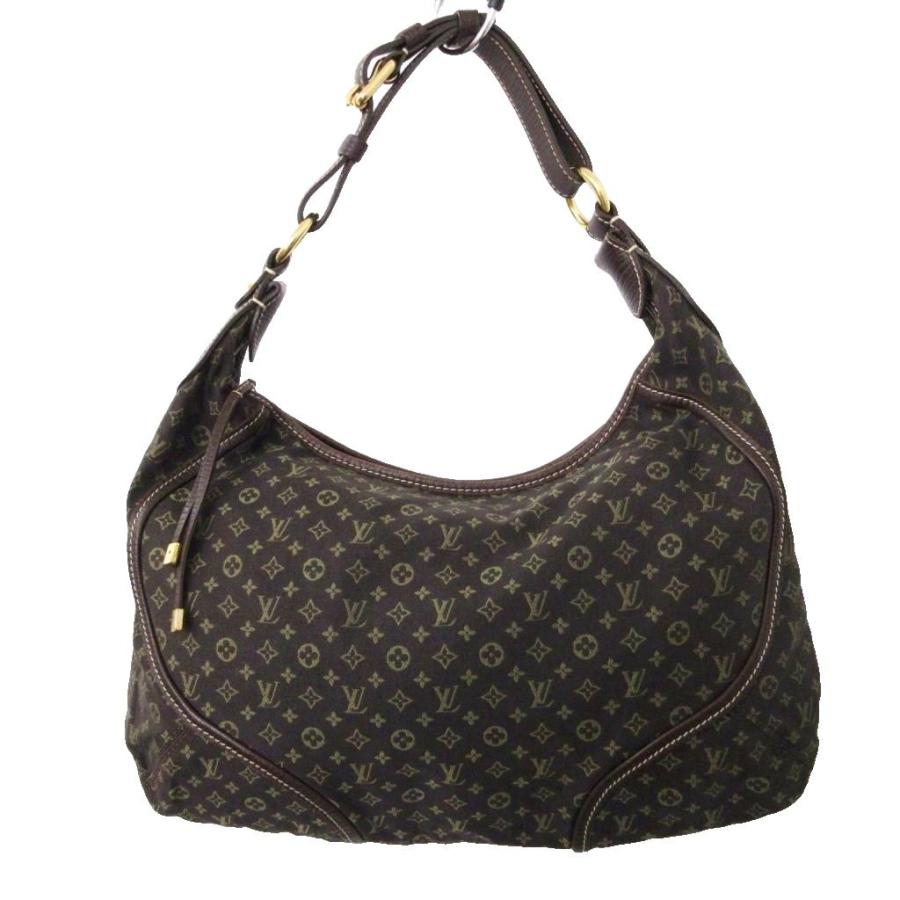 【中古】ルイヴィトン マノン MM モノグラム ミニラン M95619 ワンショルダーバッグ 切替 レザー 茶 系 ☆AA★ LOUIS VUITTON（ルイ・ヴィトン） マノン MM モノグラム ミニラン