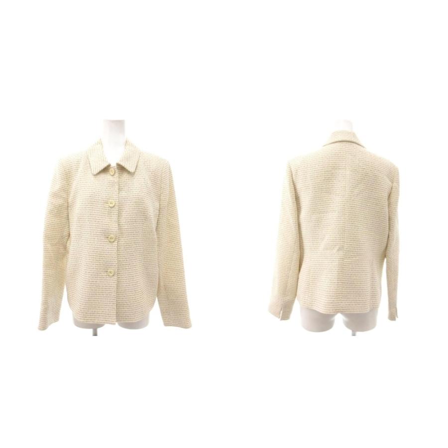 未使用　美品　HANAE MORI モリハナエ　春夏　セットアップスーツ ハナエモリ HANAE MORI セットアップ ジャケット ブルゾン スカート 膝