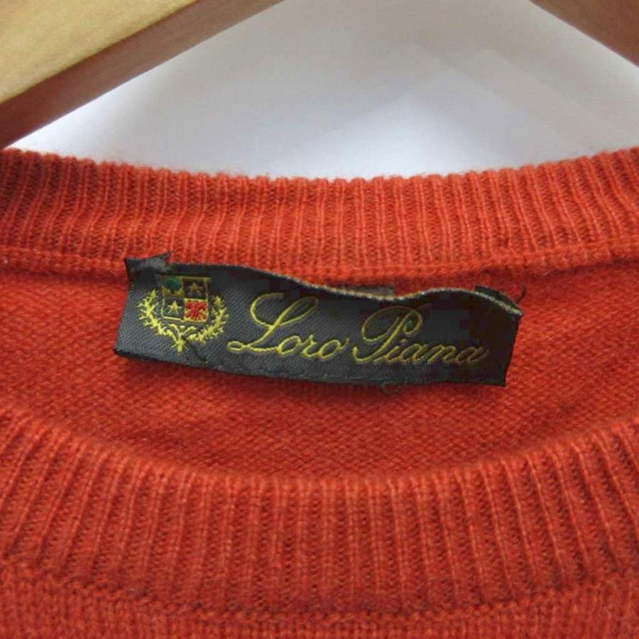 ロロピアーナ Loro Piana カシミヤ100％ セーター ニット オレンジ 46