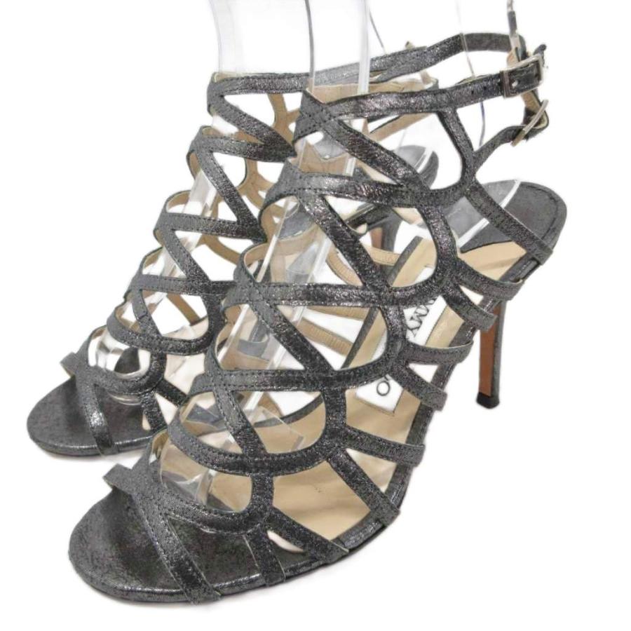 【新品未使用】Jimmy Choo シルバー ハイヒール パンプス ジミーチュウ JIMMY CHOO パンプス ハイヒール ピンヒール オープン
