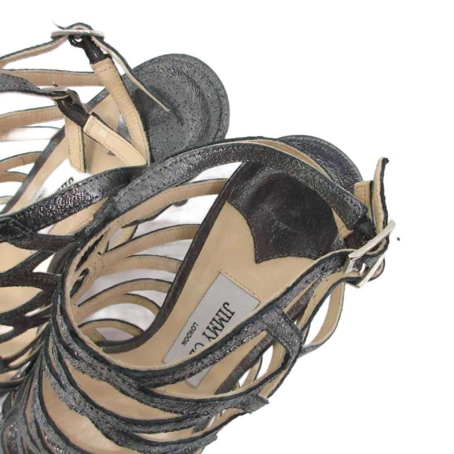 JIMMY CHOO シルバー レース ハイヒール 35 中古・古着通販】JIMMY