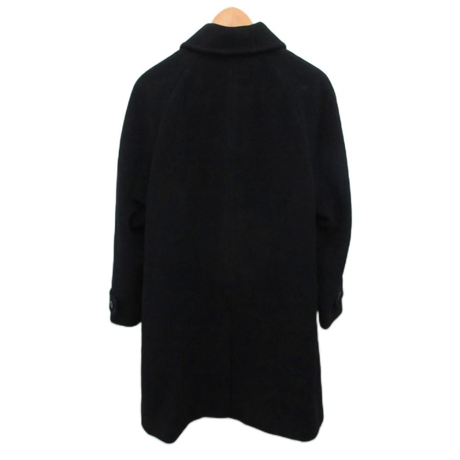 【カシミヤ混】カルバンクライン ステンカラーコート 比翼ボタン XL ブラック 中古・古着通販】Calvin Klein (カルバンクライン) カシミヤ混ステン