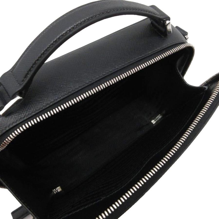 PRADA（プラダ） 美品 サフィアーノ ハンドバッグ ポーチ 三角プレート