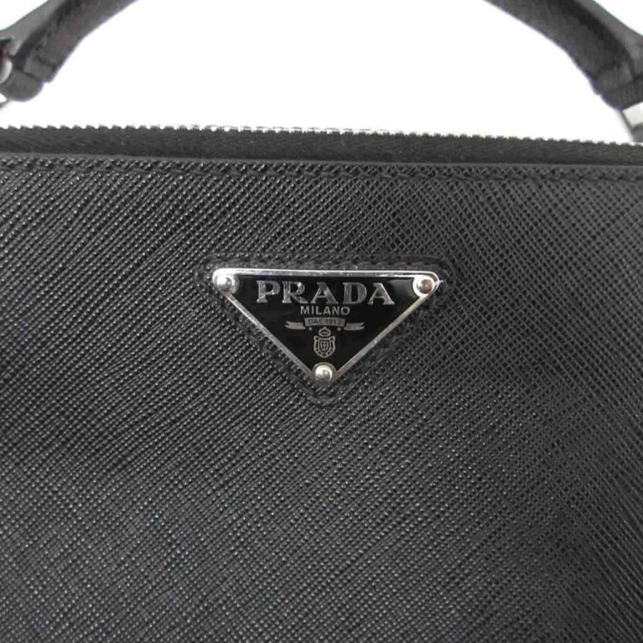 美品✨プラダ　ナイロン　ウエストポーチ　三角プレート　ブラック　シルバー金具 PRADA - 良品 PRADA プラダ 三角ロゴ ロゴ金具 ナイロン テスート