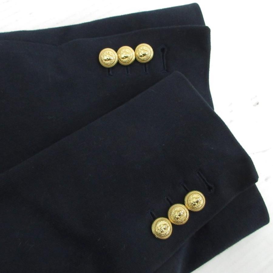 バルマン BALMAIN テーラードジャケット ブレザー 紺ブレ メタルボタン