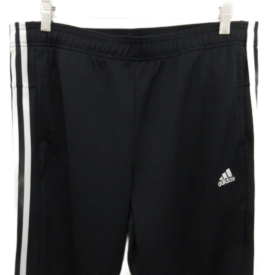 新品タグ付き adidas 黒トラックパンツ 3連ロゴ ジャージ イージーパンツ adidas アディダス ジャージ トラックパンツ メンズ ワンポイント ロゴ