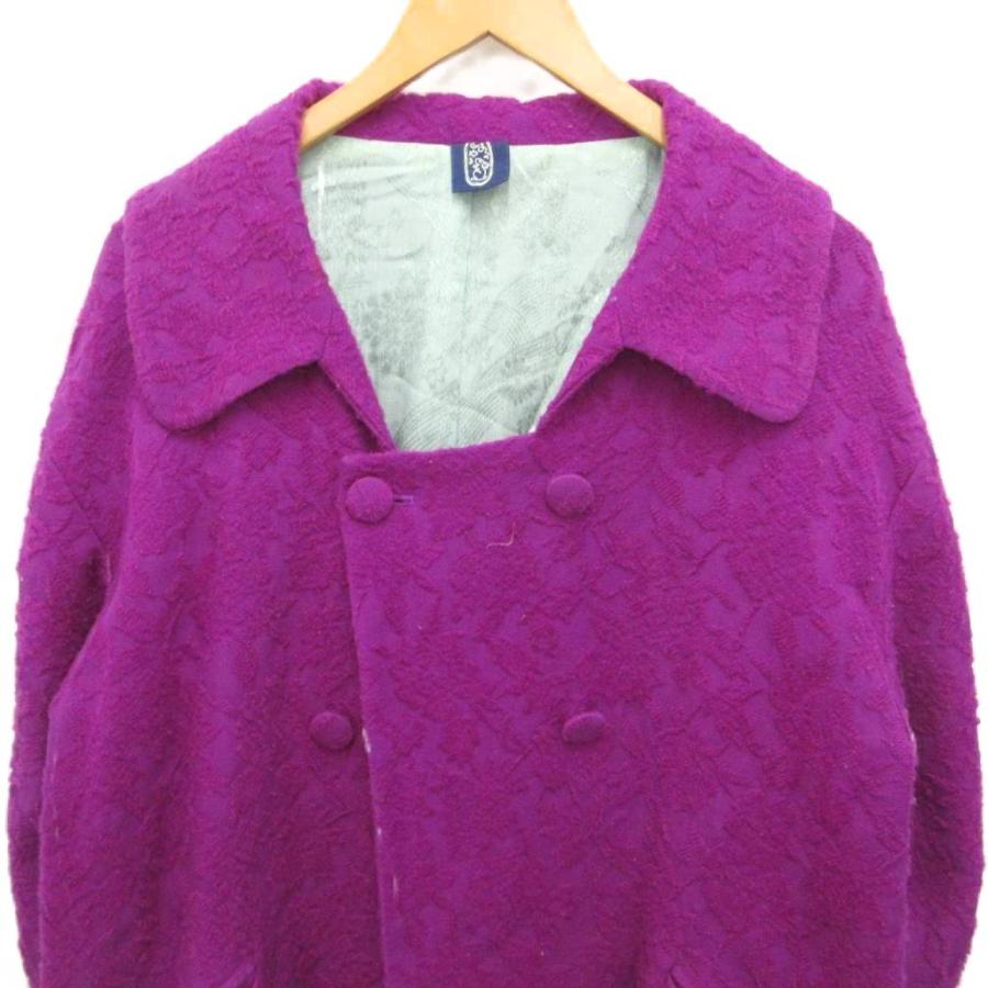 ケイタマルヤマ KEITA MARUYAMA コート ジャケット ウール デザイン 紫
