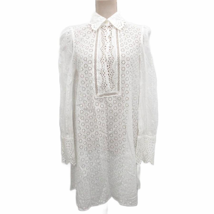 ケイタマルヤマ KEITA MARUYAMA ワンピース 長袖 レース ひざ丈  