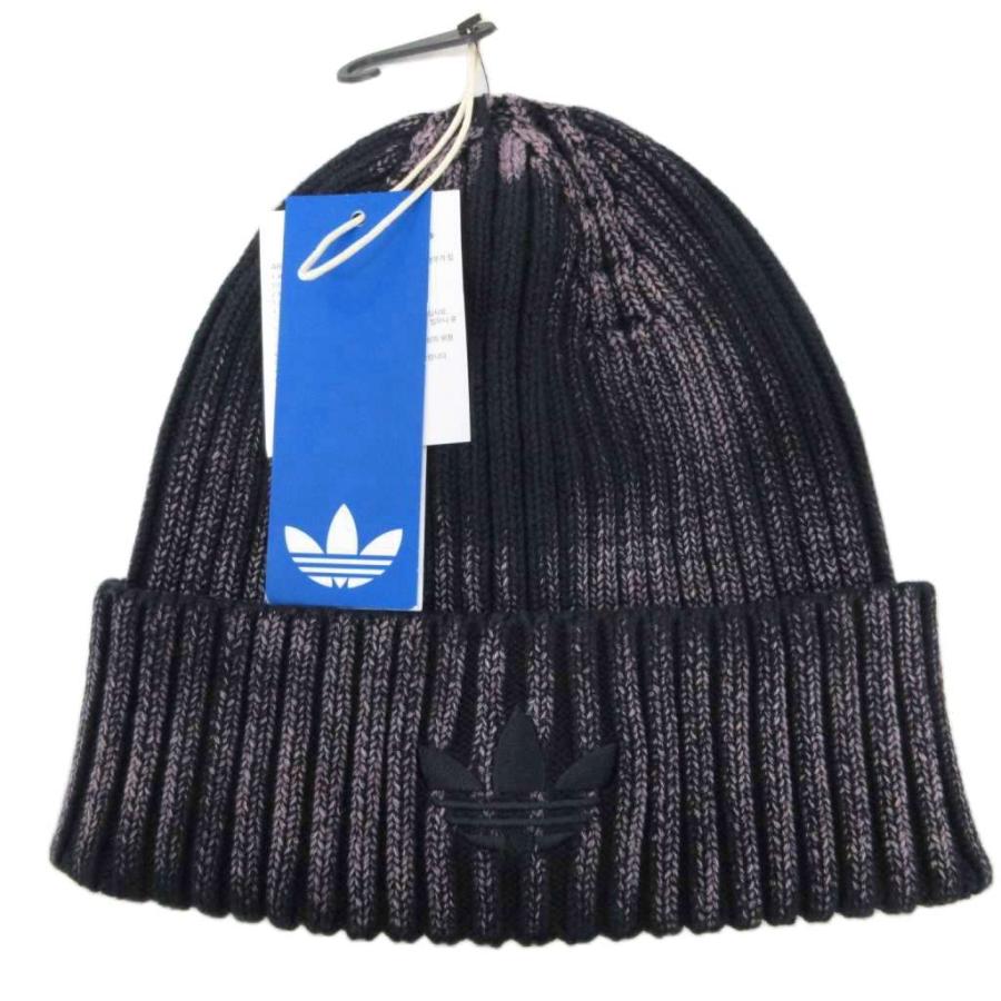 ★新品★ adidas 日本未発売 ビーニー ニット帽　ビンテージ加工 パープル 小物/雑貨】 adidas ニットキャップ/ビーニー 帽子 – 【古着通販