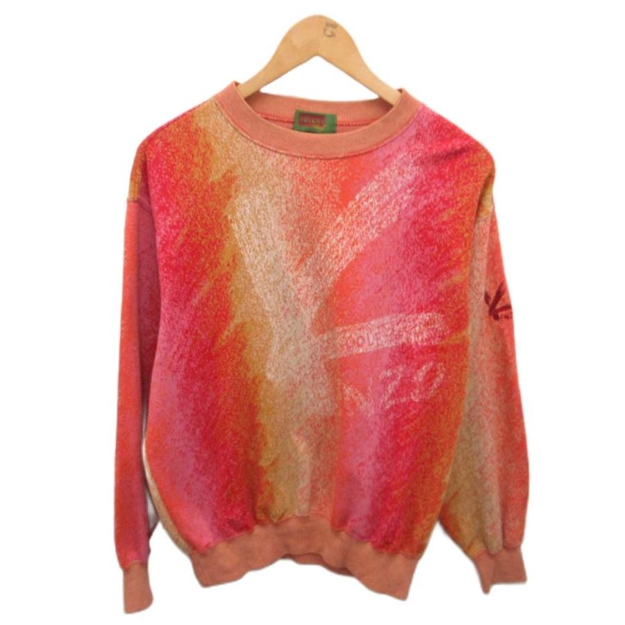 VINTAGE Kenzo GOLF カラフル刺繍ロゴ フリーススウェット　XL VINTAGE Kenzo GOLF カラフル刺繍ロゴ フリーススウェット XL