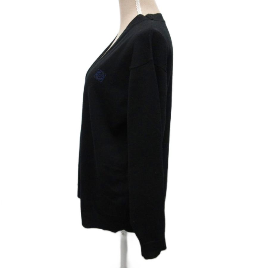 LOEWE（ロエベ） アナグラム カーディガン ニット 長袖 ロゴ刺繍 羊毛