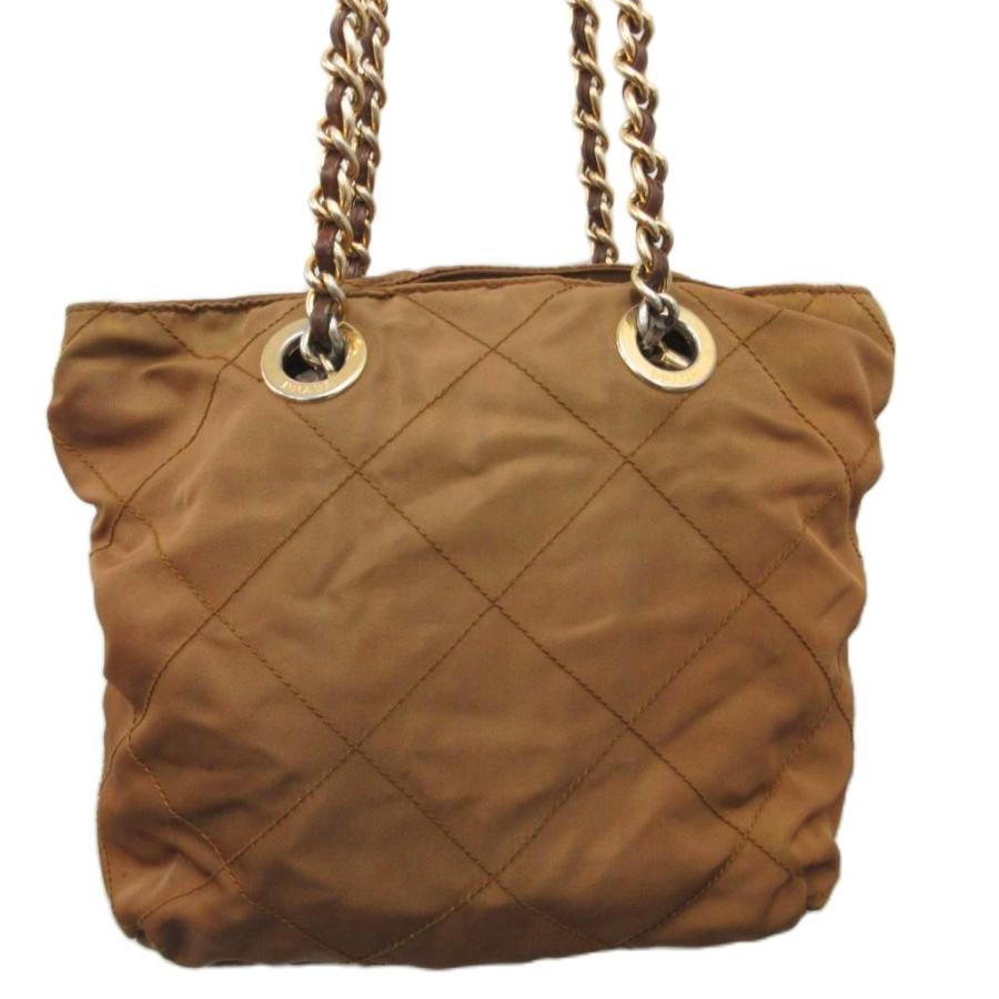 PRADAベージュ ナイロン キルティング ショルダーバッグ 入手困難☆】プラダ ショルダーバッグ キルティング ポーチ付 (PRADA