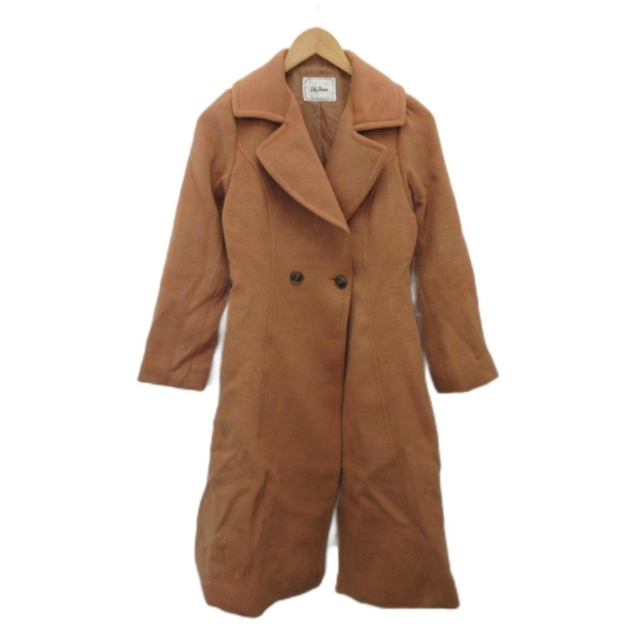 リリーブラウン Lily Brown ダブルチェスターコート ロング ベルト付