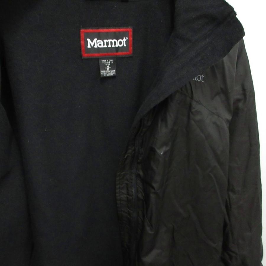 マーモット MARMOT ナイロンジャケット ブルゾン 裏フリース M 黒 