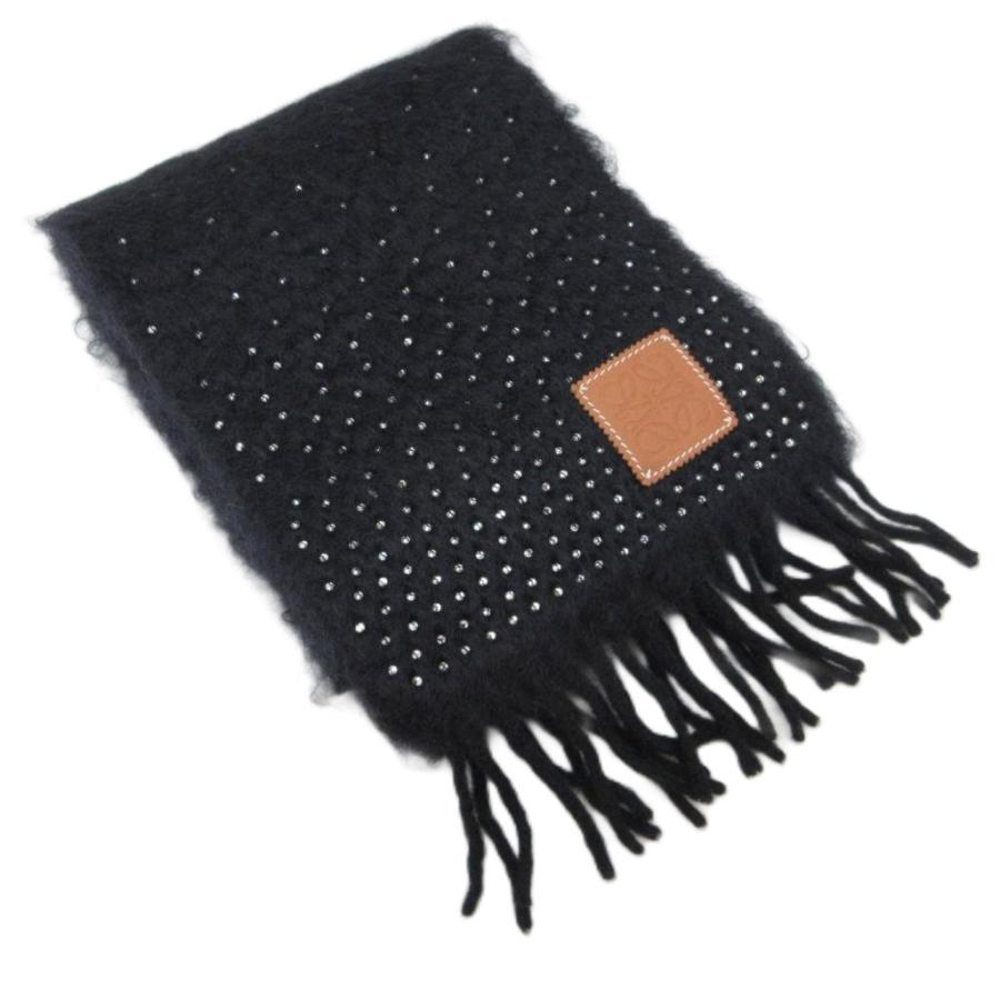 LOEWE（ロエベ） モヘアマフラー ストール ビジュー スパンコール