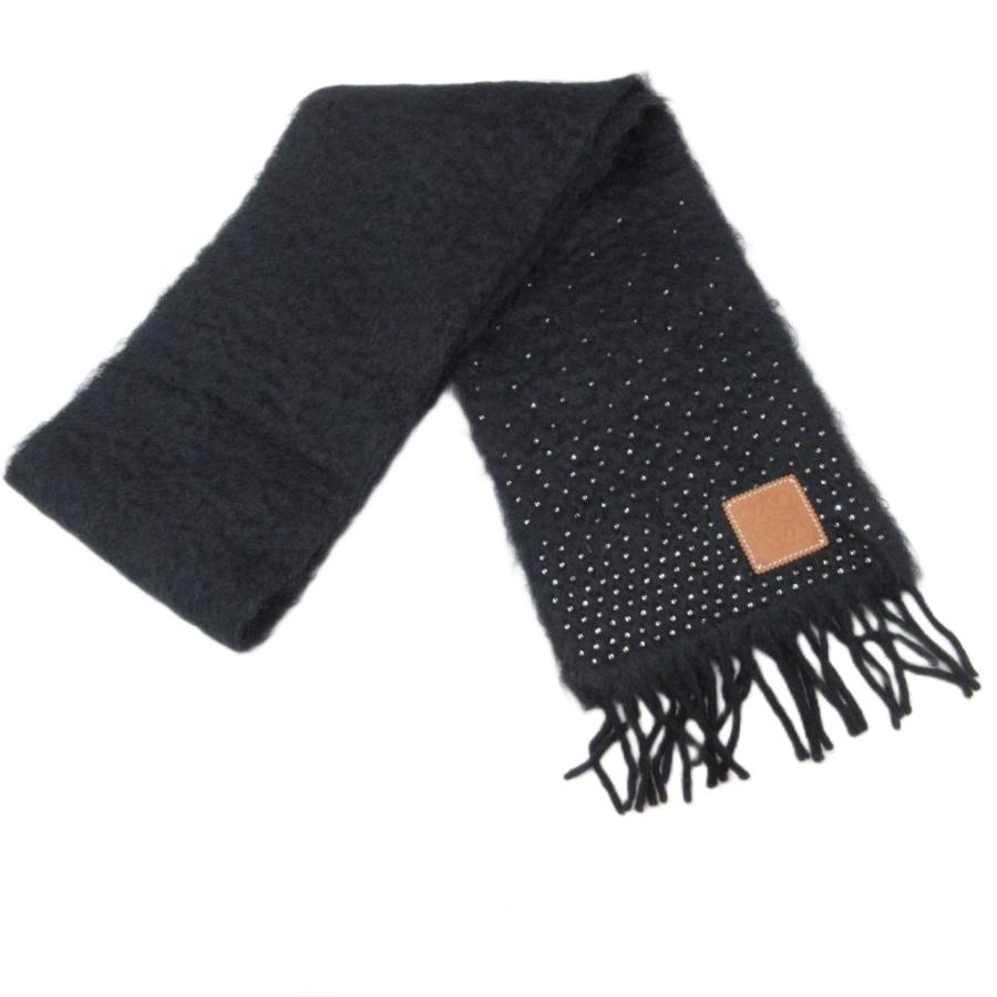 ほぼ未使用✨ LOEWE マフラー モヘア アナグラム フリンジ ブラック 楽天市場】LOEWE ロエベ LOGO WOOL MOHAIR SCARF マフラー ストール