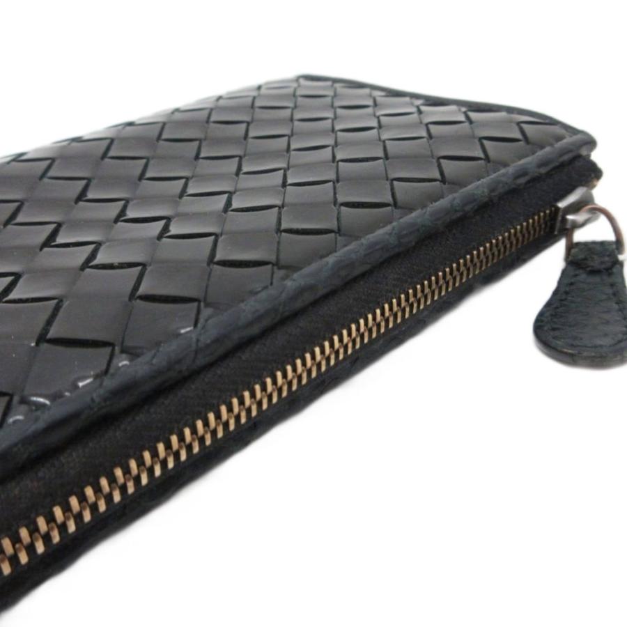 【使用感少】ボッテガヴェネタ イントレチャート 長財布 ジップ 小銭入れ付き 茶 使用感少】ボッテガヴェネタ イントレチャート 長財布 ジップ 小銭入れ