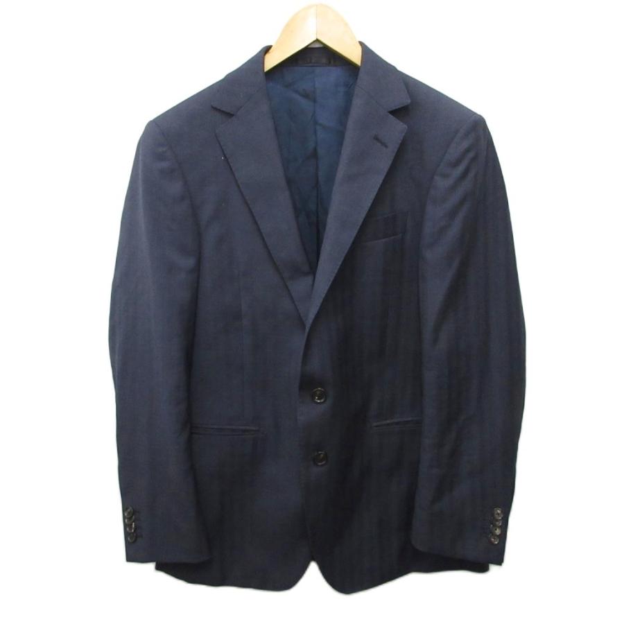 GINZA GLOBAL STYLE テーラードジャケット ブレザー 2B 紺 ネイビー M 