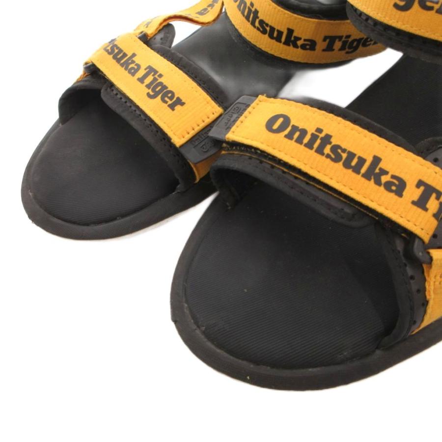 Onitsuka Tiger（オニツカタイガー） サンダル ロゴ ベルクロ 28cm 黒