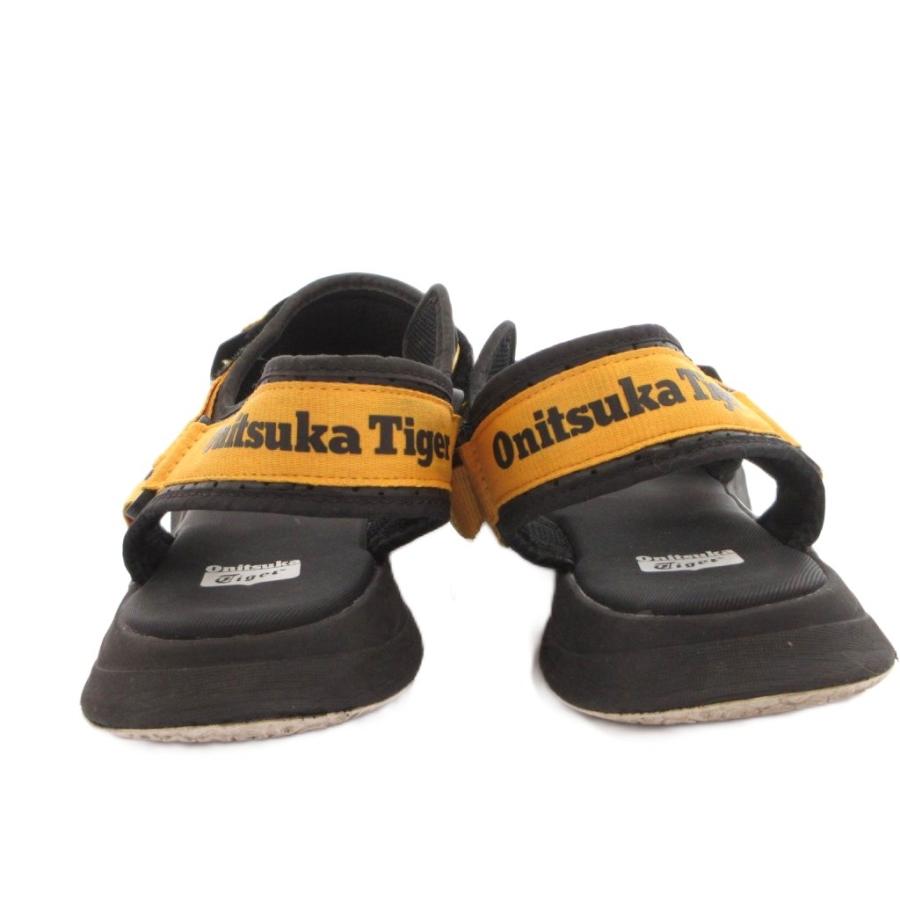 Onitsuka Tiger（オニツカタイガー） サンダル ロゴ ベルクロ 28cm 黒