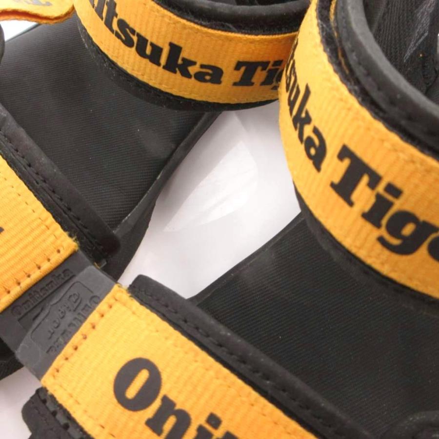 Onitsuka Tiger（オニツカタイガー） サンダル ロゴ ベルクロ 28cm 黒