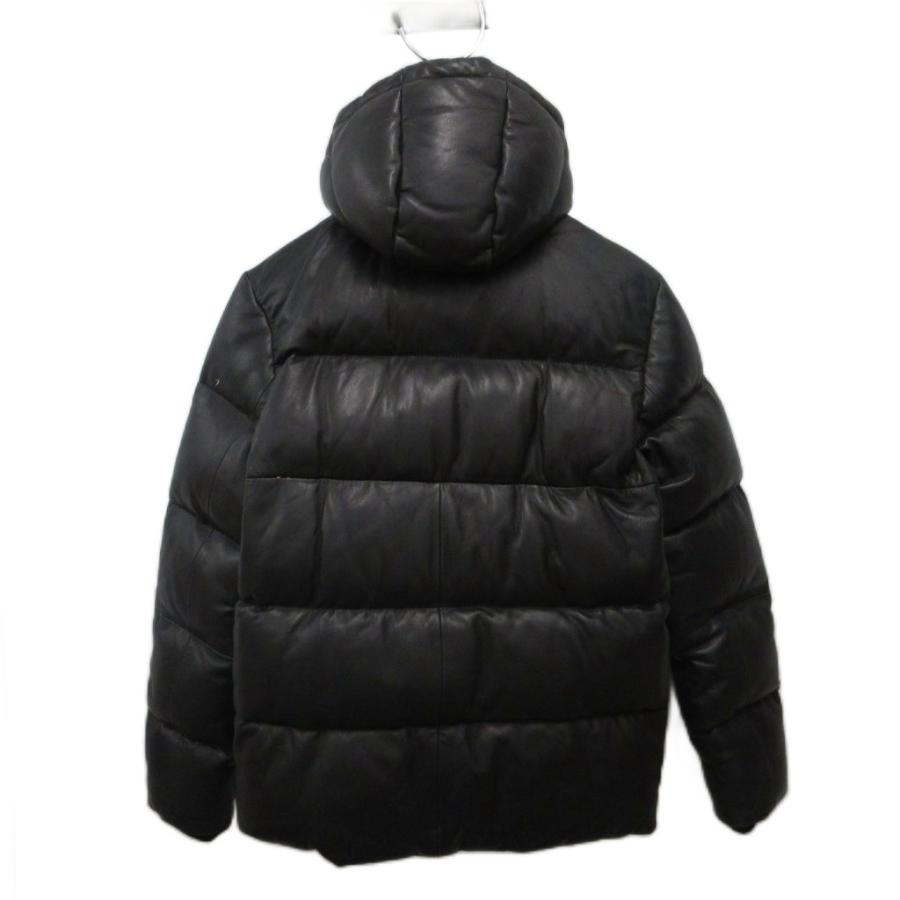 AVIREX（アヴィレックス） ラムレザー ダウンジャケット フーデット