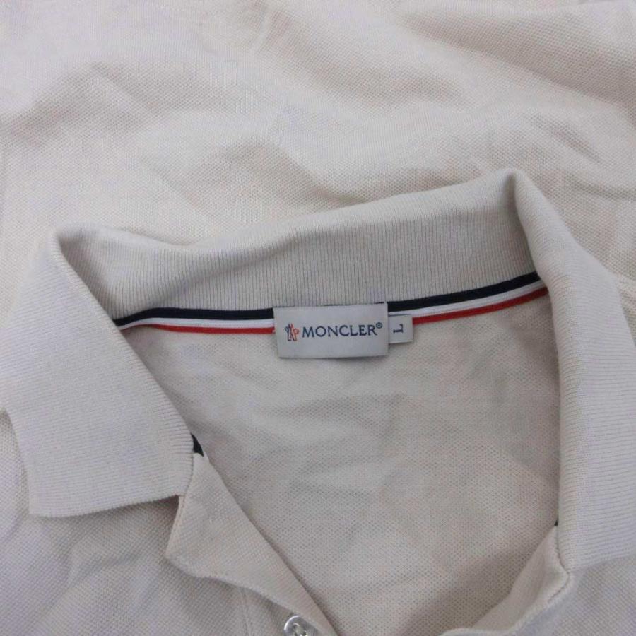 MONCLER（モンクレール） ポロシャツ 長袖 ロゴ L ベージュ 84093