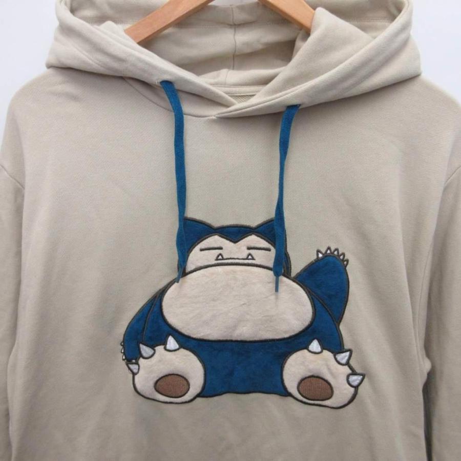 グラニフ graniph パーカー スウェット ポケモン カビゴン ベージュ M 
