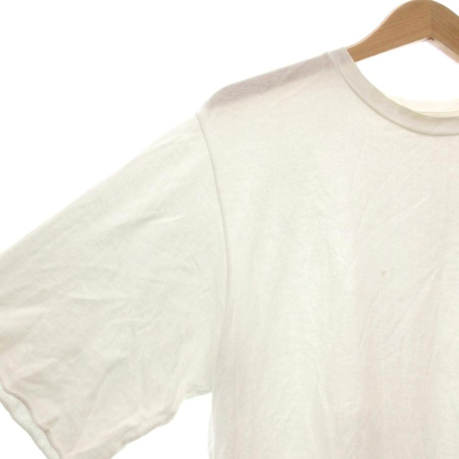 コモリ COMOLI Tシャツ コットン 白 ホワイト 半袖 無地 ラウンド