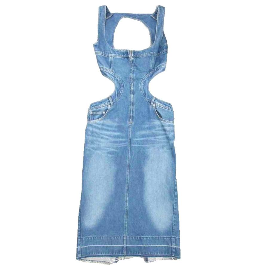 FETICO Rose Denim Dress ローズデニムドレス 美品 完売品 フェティコ FETICO SQUARE-NECK BUSTIER DENIM DRESS デニムドレス