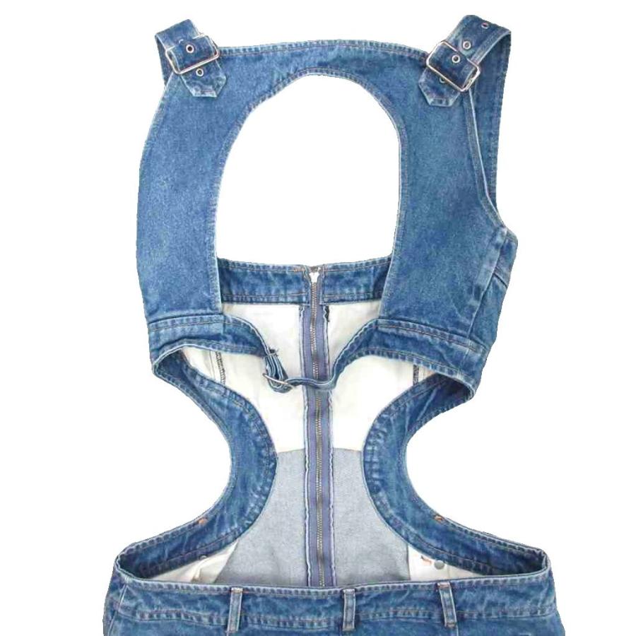 フェティコ FETICO SQUARE-NECK BUSTIER DENIM DRESS デニムドレス