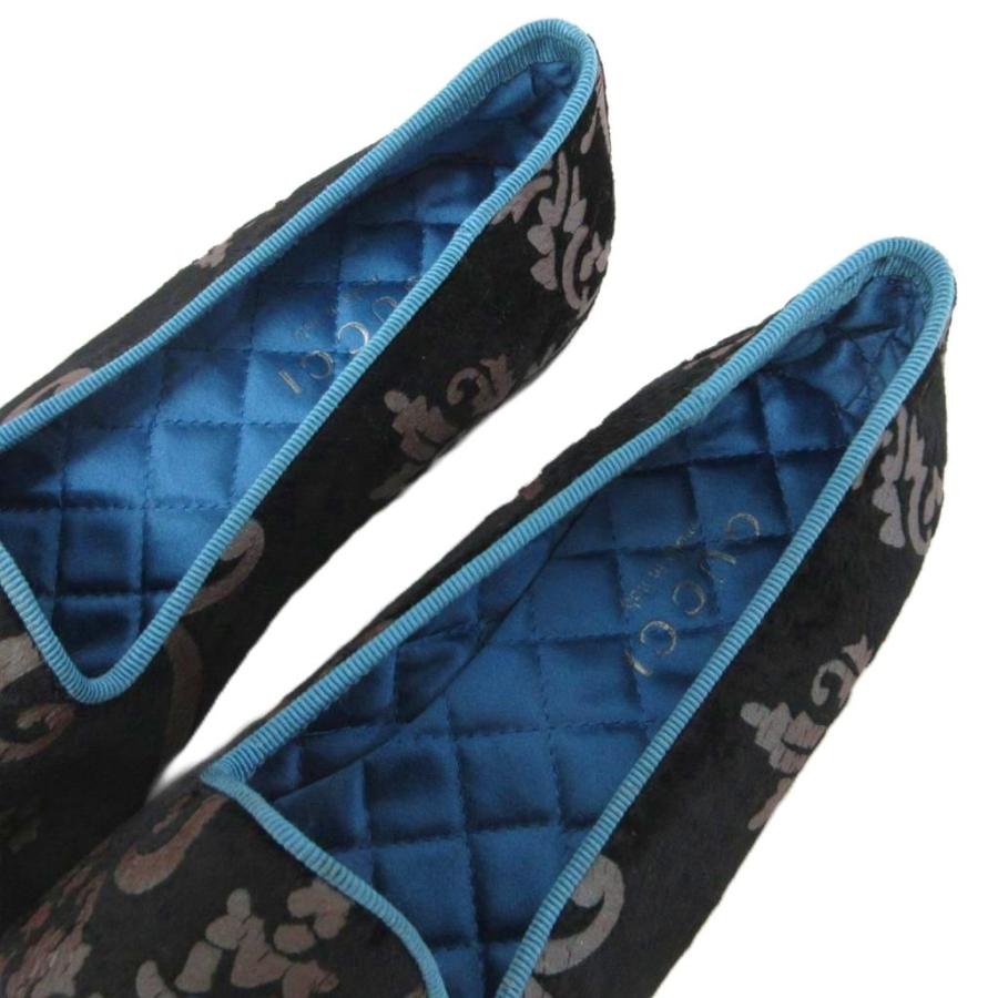GUCCI（グッチ） ベルベット フラットシューズ ローファー スリッポン 