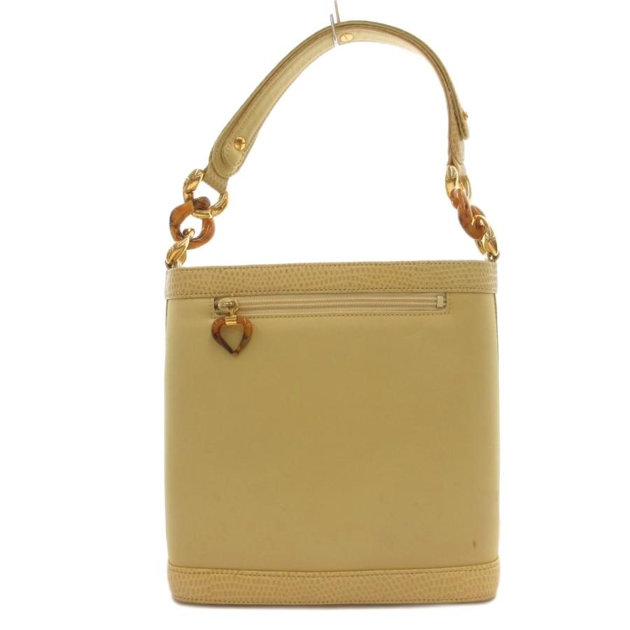 ウンガロ UNGARO ハンドバッグ ショルダーバッグ 黄緑 チェーン 