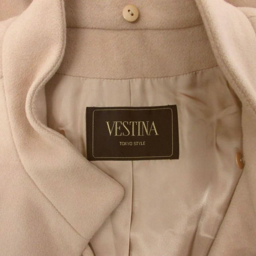 ヴェスティナ VESTINA アンゴラコート スタンドカラーコート ロング丈 