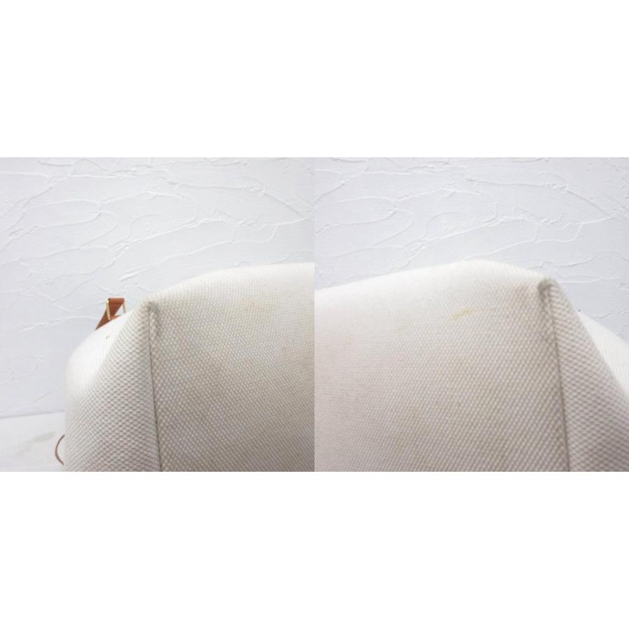 セリーヌ CELINE アイボリー ロゴ入り ハンドバッグ CELINE（セリーヌ） ホリゾンタルカバ キャンバストートバッグ