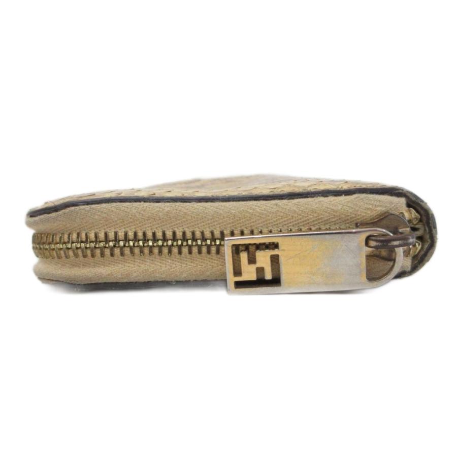 FENDI（フェンディ） パイソン柄 長財布 ウォレット ラウンドジップ 
