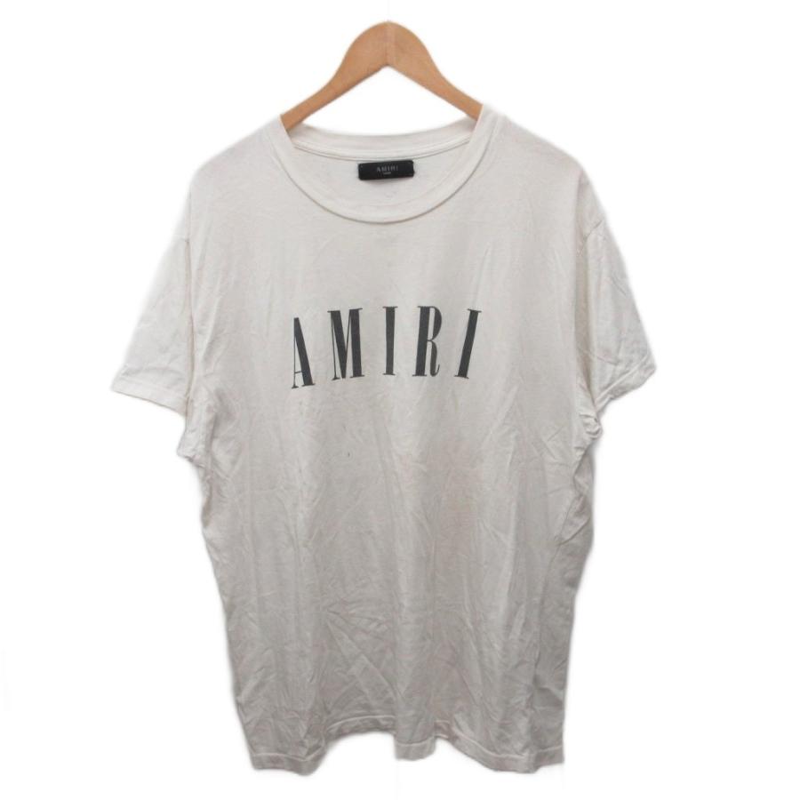 アミリ AMIRI Tシャツ カットソー 半袖 ロゴプリント クルーネック 40