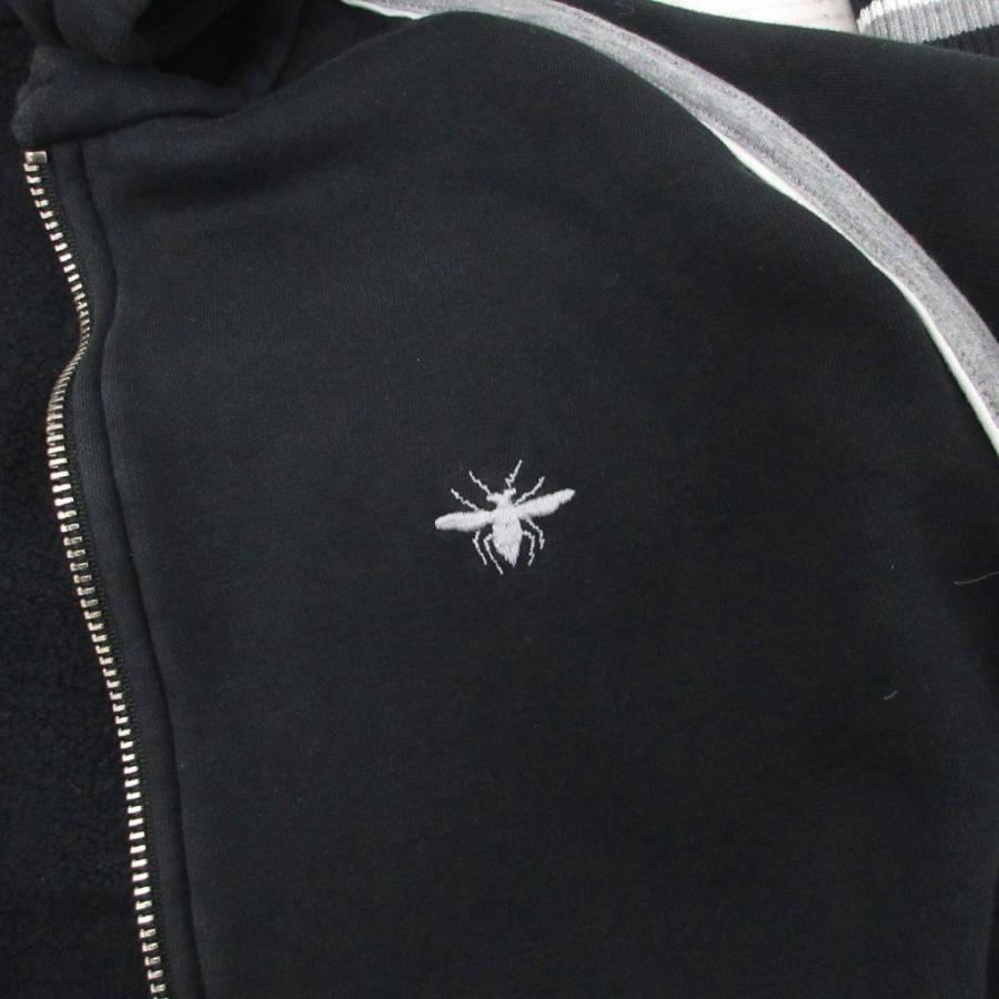 ディオールオム Dior HOMME Bee刺繍 ジップパーカー フーディー 
