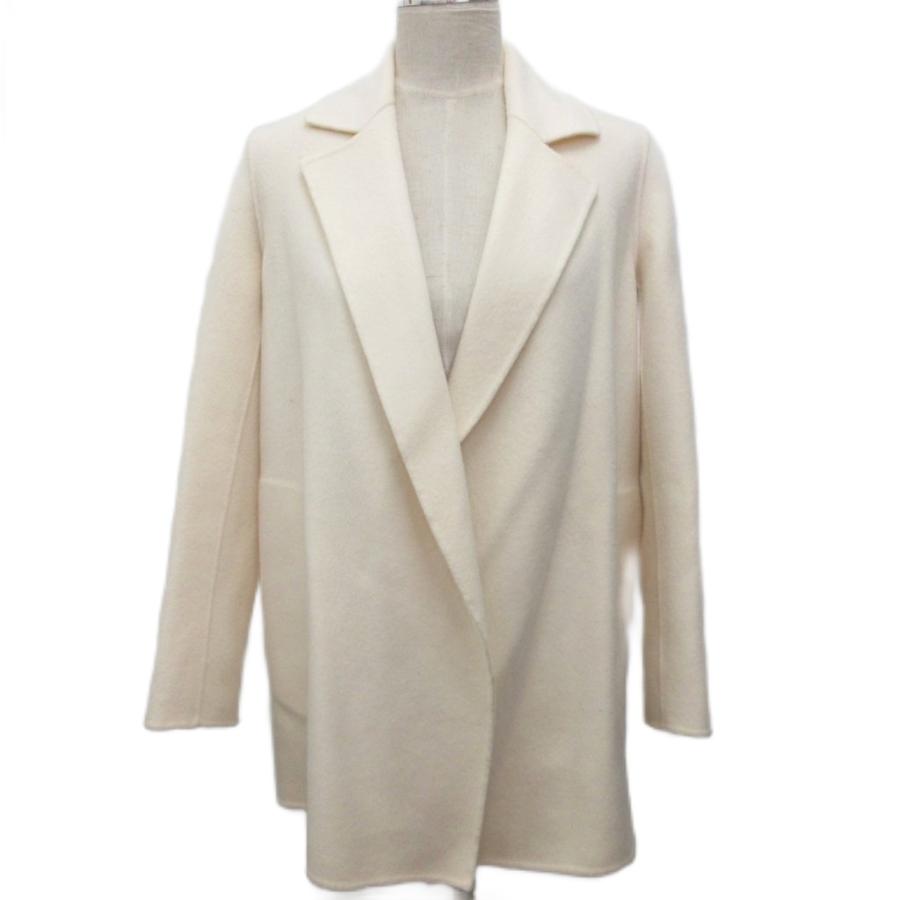 Theory セオリー【P】ロングコート 白 カシミヤ混 美品 アウター S 