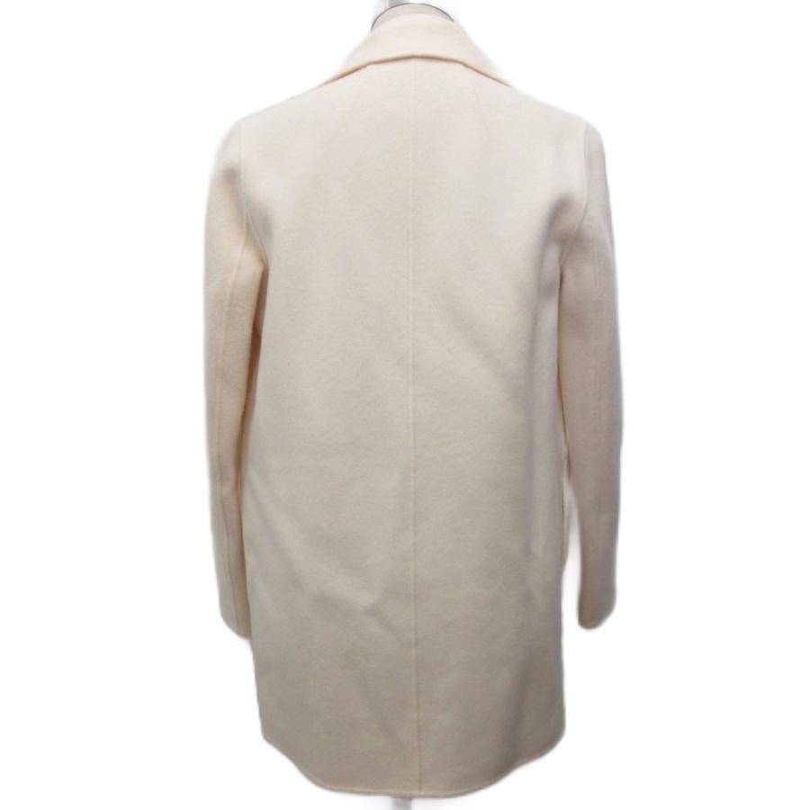 美品 セオリーリュクス theory luxe カシミヤ混ピーコート ベージュ