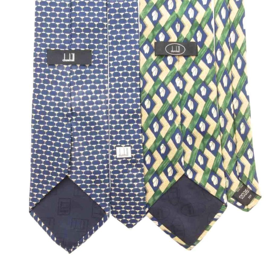 dunhill（ダンヒル） ネクタイ まとめ 4本セット 紺 ネイビー グレー